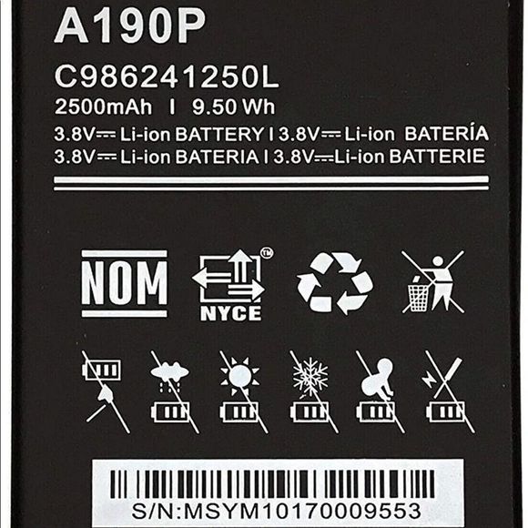 Replacement A190P Internal Li-ion Battery
